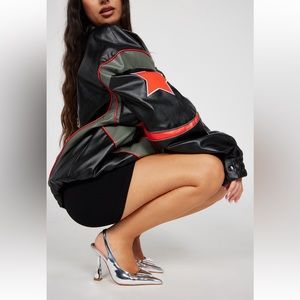 Lavish Lover Slingback Pumps - Silver